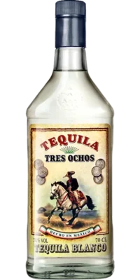 Garrafa de Tequila 3 Ochos Blanca 70cl