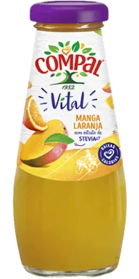Refrigerante Compal Vital Manga e Laranja Tara Perdida 0,20cl (15 Unidades)
