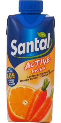 Refrigerante Santal Active Drink Laranja e Cenoura 0,33cl (18 Unidades)