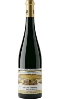 Garrafa de Vinho Branco de Luxo Joh. Jos. Prüm Wehlener Sonnenuhr Riesling Auslese.