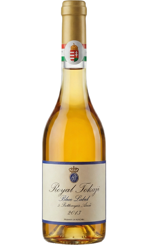 Garrafa de Vinho Húngaro Royal Tokaji Blue Label 5 Puttonyos 50cl.