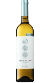 Garrafa de Vinho Branco Três Bagos Reserva de 75cl do Douro.