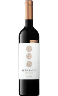 Garrafa de Vinho Tinto Três Bagos Reserva de 75cl do Douro.